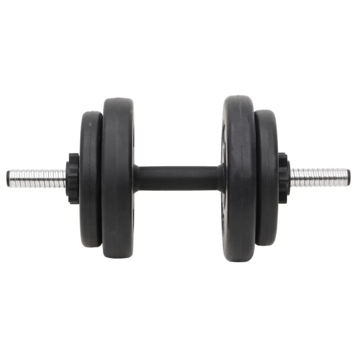 vidaXL Sett med vektstang og manual med skiver 90 kg