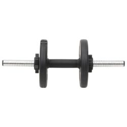 vidaXL Sett med vektstang og manual med skiver 90 kg