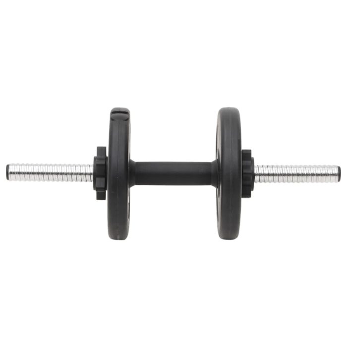 vidaXL Sett med vektstang og manual med skiver 90 kg