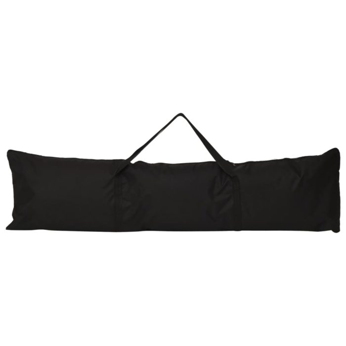 vidaXL Baseballnett oransje og svart 183x182x183 cm stål og polyester