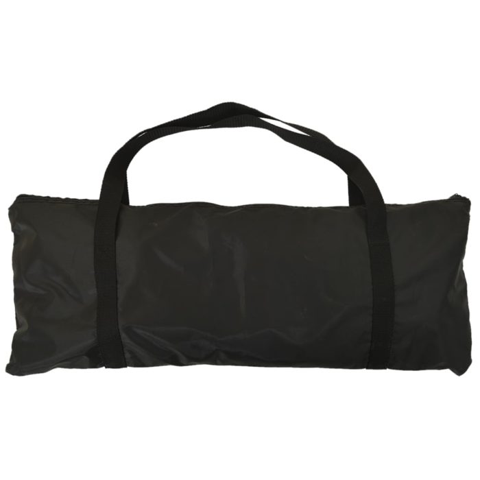 vidaXL Bærbart baseballnett svart og rød 183x105x183 cm polyester
