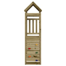 vidaXL Leketårn med katrevegg 53×110,5×214 cm impregnert furu
