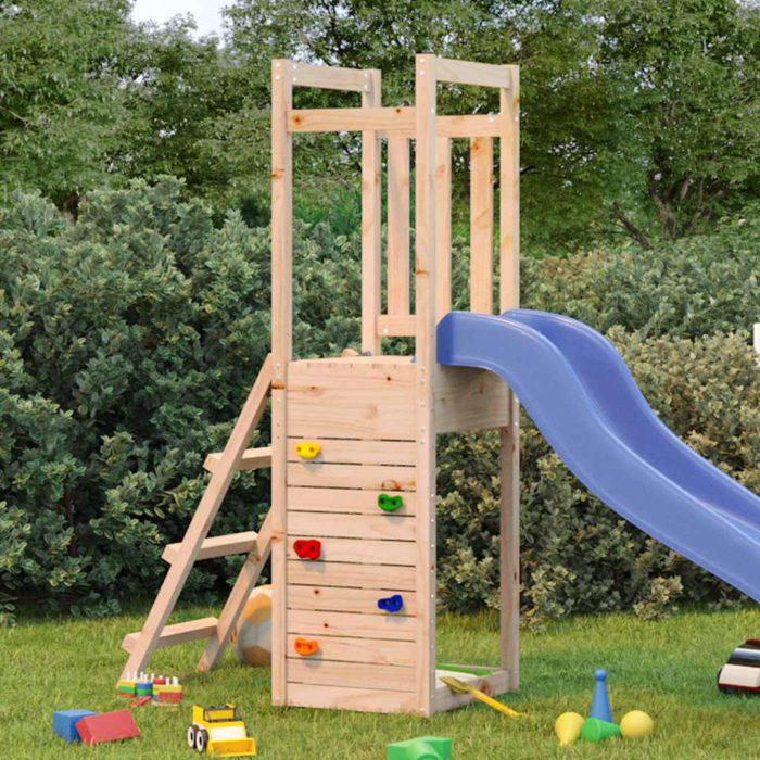 vidaXL Utendørs lekesett 53×46,5×169 cm heltre furu