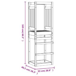 vidaXL Leketårn 53×46,5×169 cm heltre douglasgran