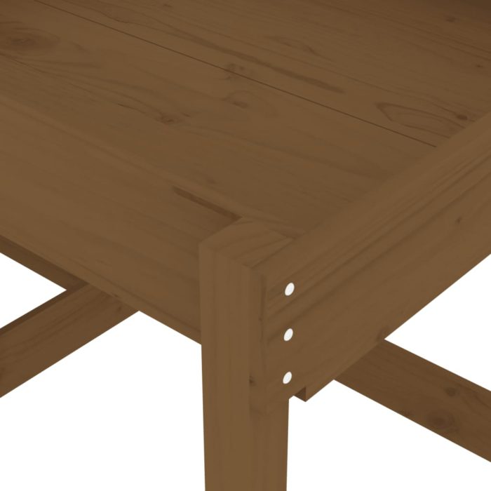 vidaXL Sandbord 2 stk honningbrun heltre furu