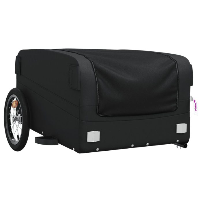 vidaXL Sykkelvogn svart 45 kg jern