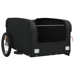vidaXL Sykkelvogn svart 45 kg jern