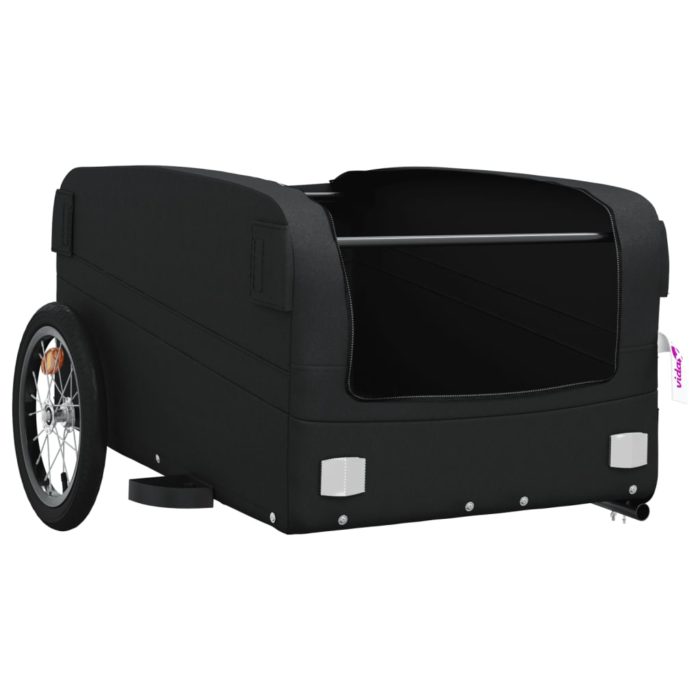 vidaXL Sykkelvogn svart 45 kg jern