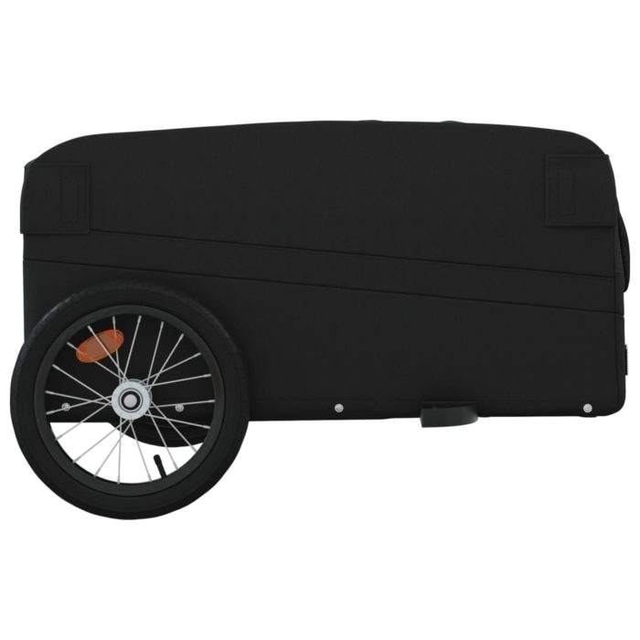 vidaXL Sykkelvogn svart 45 kg jern