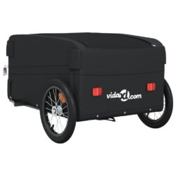 vidaXL Sykkelvogn svart 45 kg jern