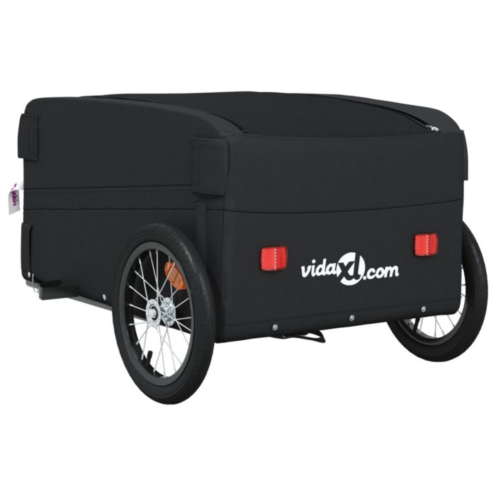 vidaXL Sykkelvogn svart 45 kg jern