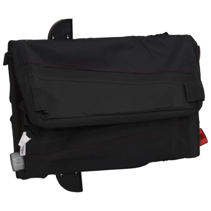 vidaXL Sykkelvogn svart 45 kg jern