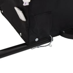 vidaXL Sykkelvogn svart 45 kg jern