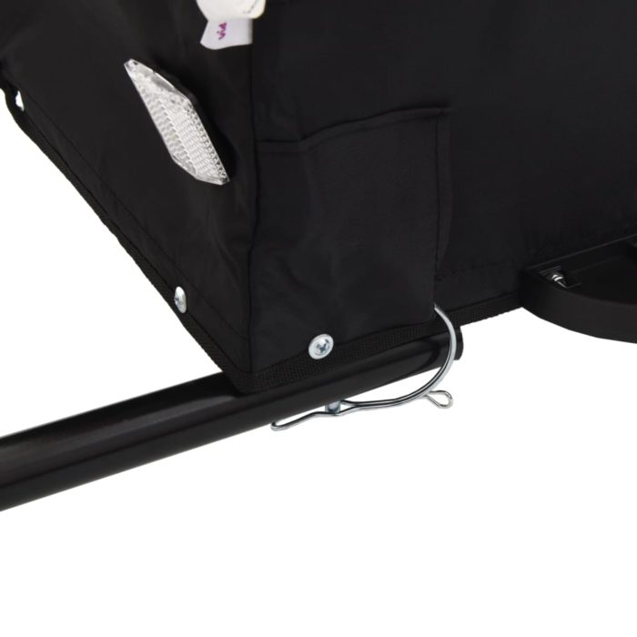 vidaXL Sykkelvogn svart 45 kg jern