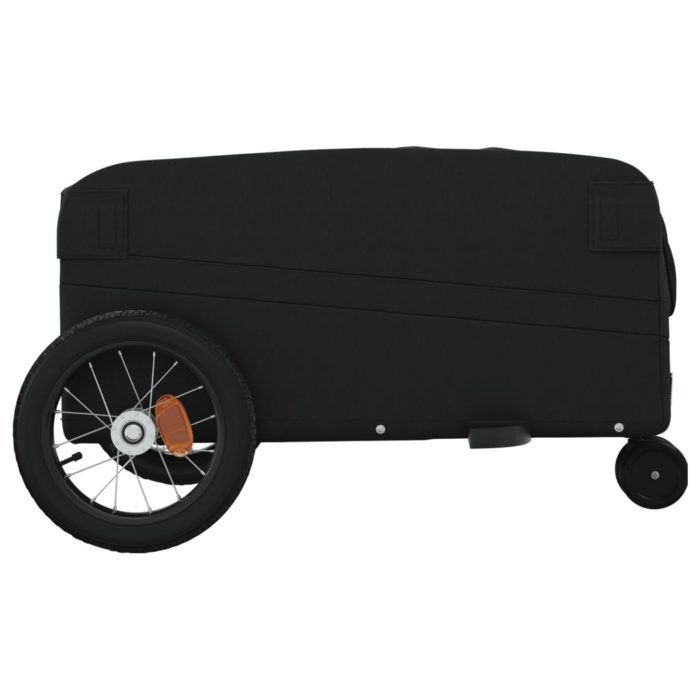 vidaXL Sykkelvogn svart 30 kg jern