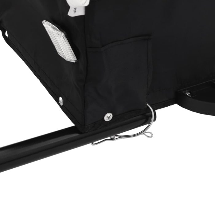 vidaXL Sykkelvogn svart 30 kg jern