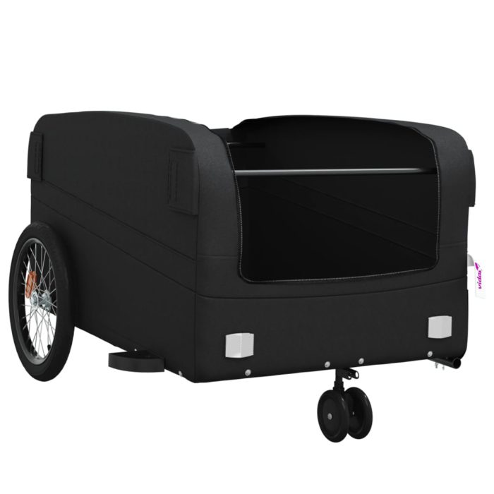 vidaXL Sykkelvogn svart 45 kg jern