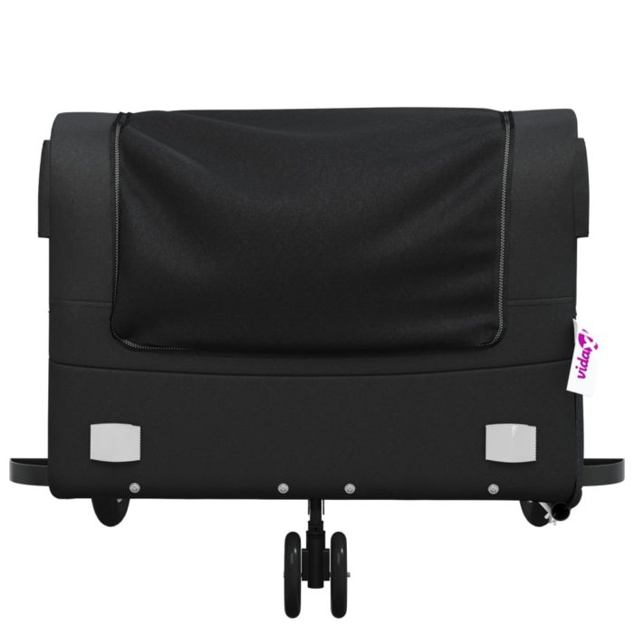 vidaXL Sykkelvogn svart 45 kg jern