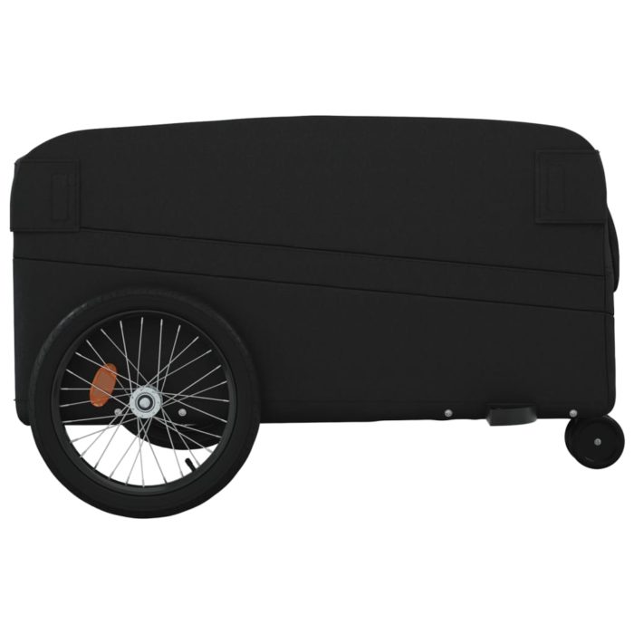vidaXL Sykkelvogn svart 45 kg jern