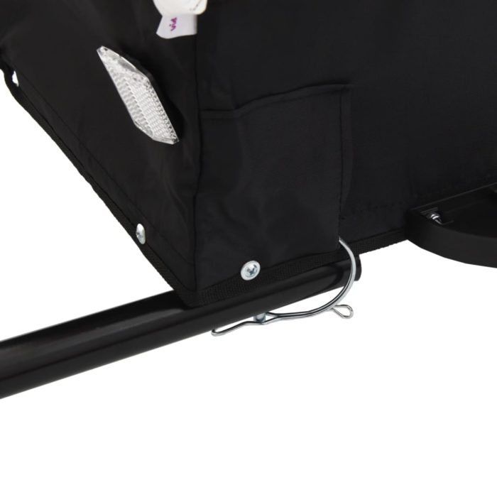 vidaXL Sykkelvogn svart 45 kg jern