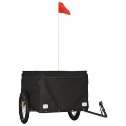 vidaXL Sykkelvogn svart 45 kg jern