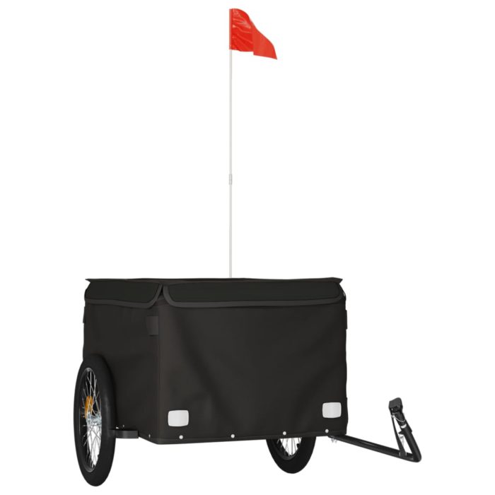 vidaXL Sykkelvogn svart 45 kg jern