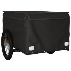 vidaXL Sykkelvogn svart 45 kg jern