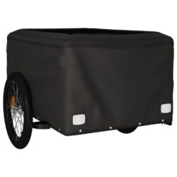 vidaXL Sykkelvogn svart 45 kg jern
