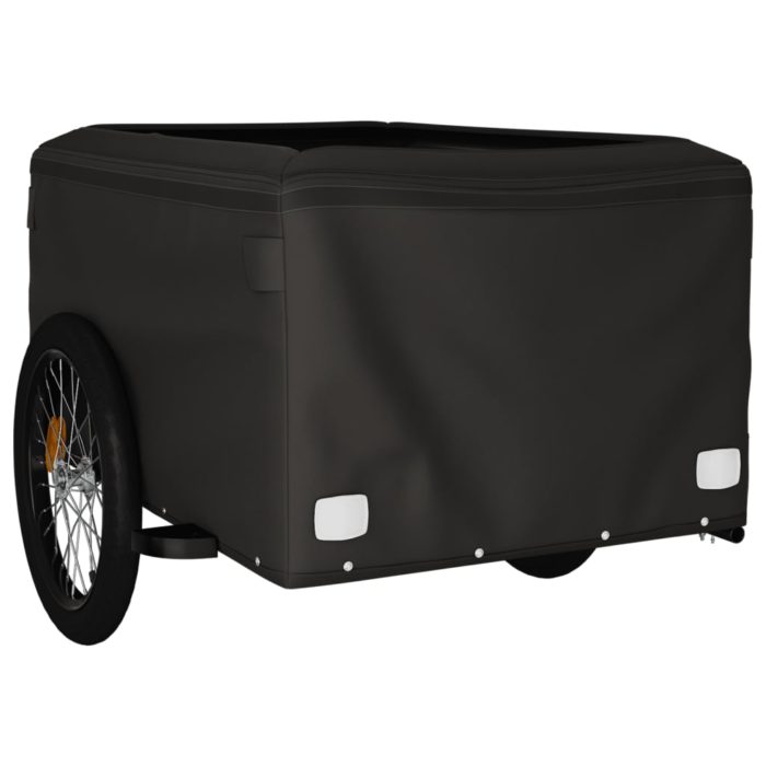 vidaXL Sykkelvogn svart 45 kg jern