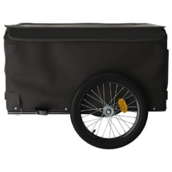 vidaXL Sykkelvogn svart 45 kg jern