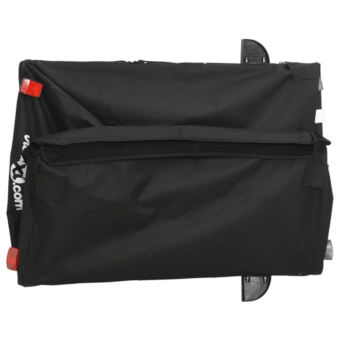 vidaXL Sykkelvogn svart 45 kg jern