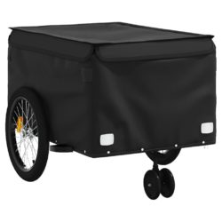 vidaXL Sykkelvogn svart 45 kg jern
