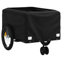 vidaXL Sykkelvogn svart 45 kg jern