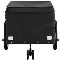 vidaXL Sykkelvogn svart 45 kg jern