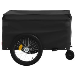 vidaXL Sykkelvogn svart 45 kg jern