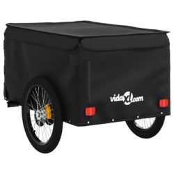 vidaXL Sykkelvogn svart 45 kg jern