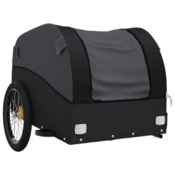 vidaXL Sykkelvogn svart 45 kg jern