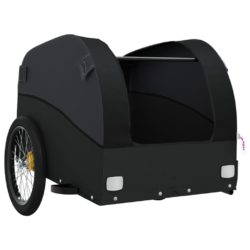 vidaXL Sykkelvogn svart 45 kg jern