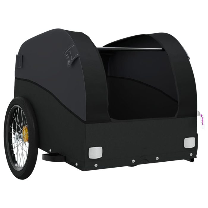 vidaXL Sykkelvogn svart 45 kg jern
