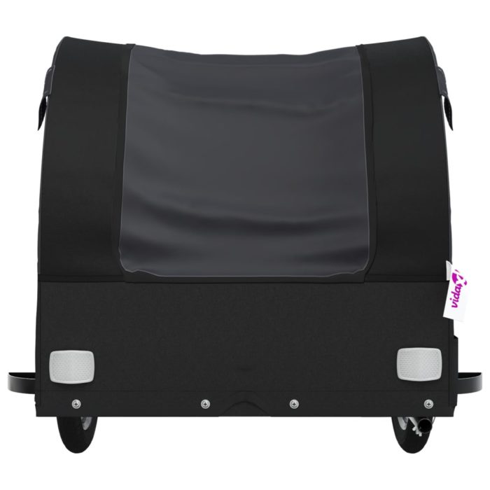 vidaXL Sykkelvogn svart 45 kg jern