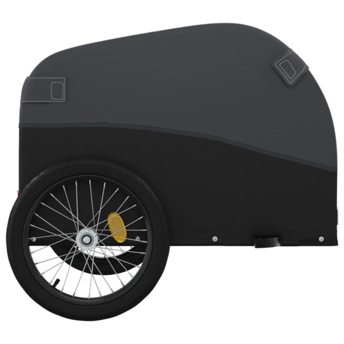 vidaXL Sykkelvogn svart 45 kg jern