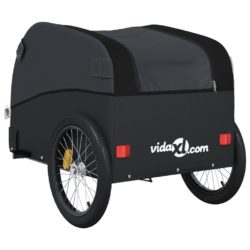 vidaXL Sykkelvogn svart 45 kg jern