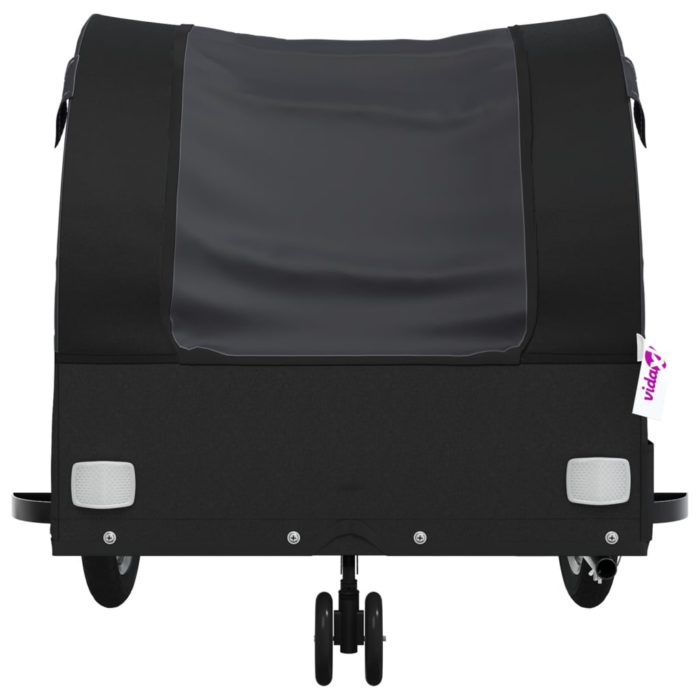vidaXL Sykkelvogn svart 30 kg jern