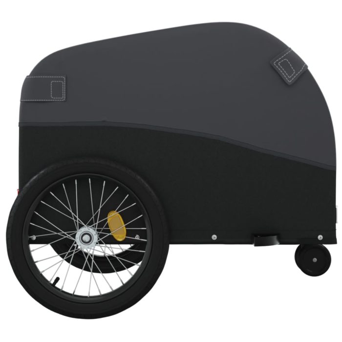 vidaXL Sykkelvogn svart 30 kg jern