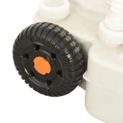 vidaXL Håndvask for camping med vanntank på hjul grå