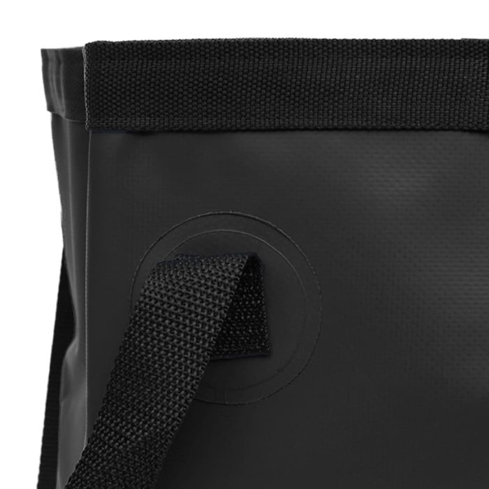 vidaXL Sammenleggbare bøtter 2 stk svart 20 L PVC