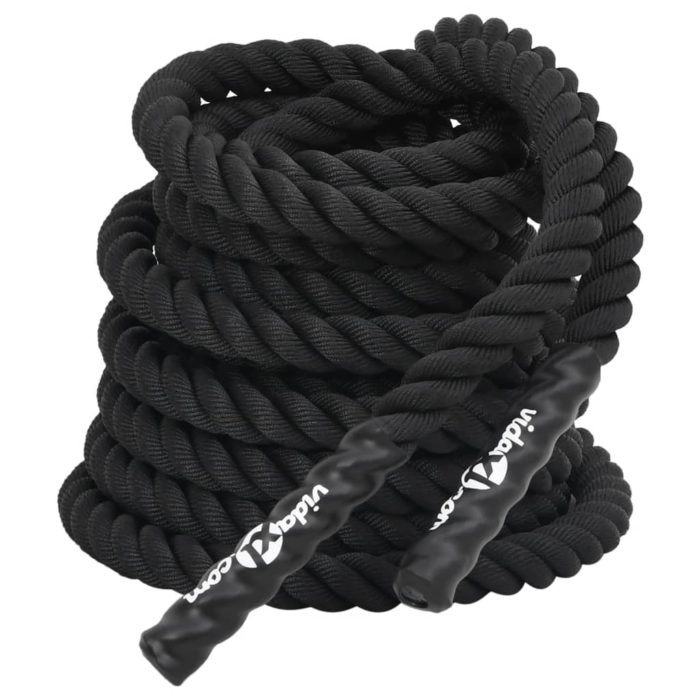 vidaXL Kamptau svart 12 m 9 kg polyester