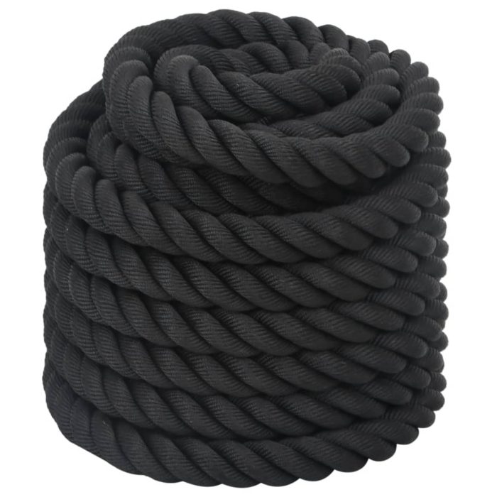 vidaXL Kamptau svart 12 m 9 kg polyester