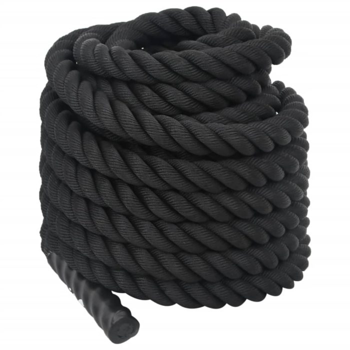 vidaXL Kamptau svart 12 m 9 kg polyester