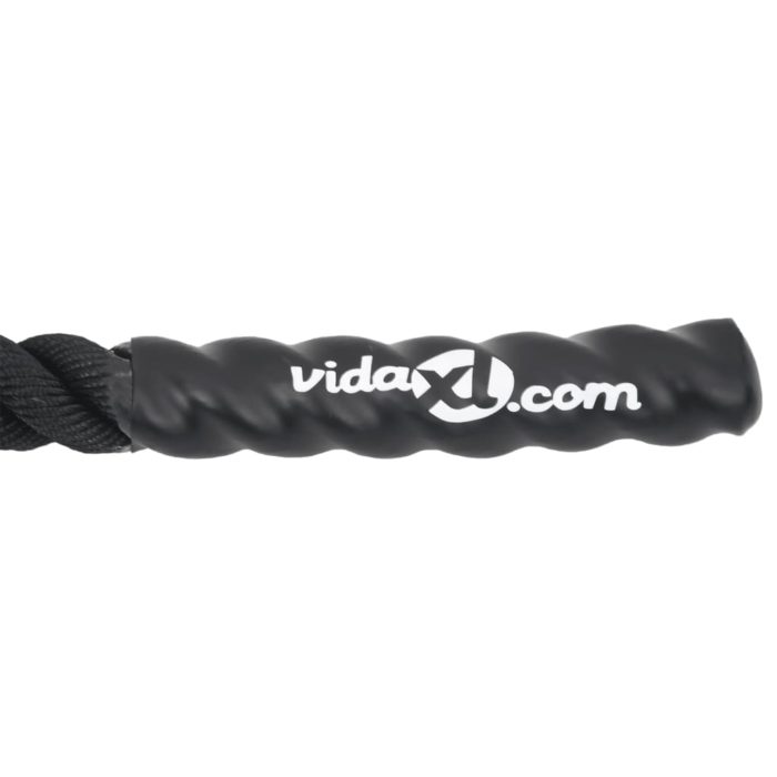 vidaXL Kamptau svart 12 m 9 kg polyester